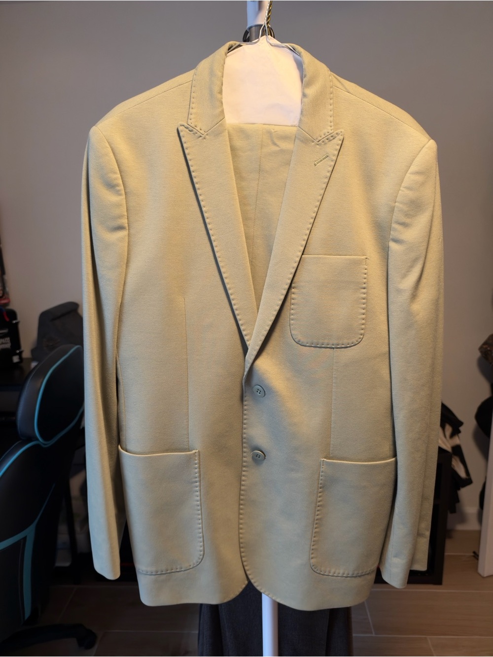 Express Sage Green Two-Button Sport Coat Set